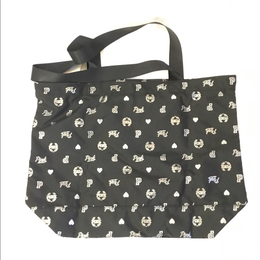 Pink Victoria’s Secret Zippered Canvas Tote NWT - Picture 2 of 8